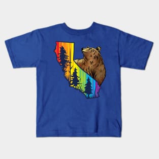 California Pride Bear Kids T-Shirt